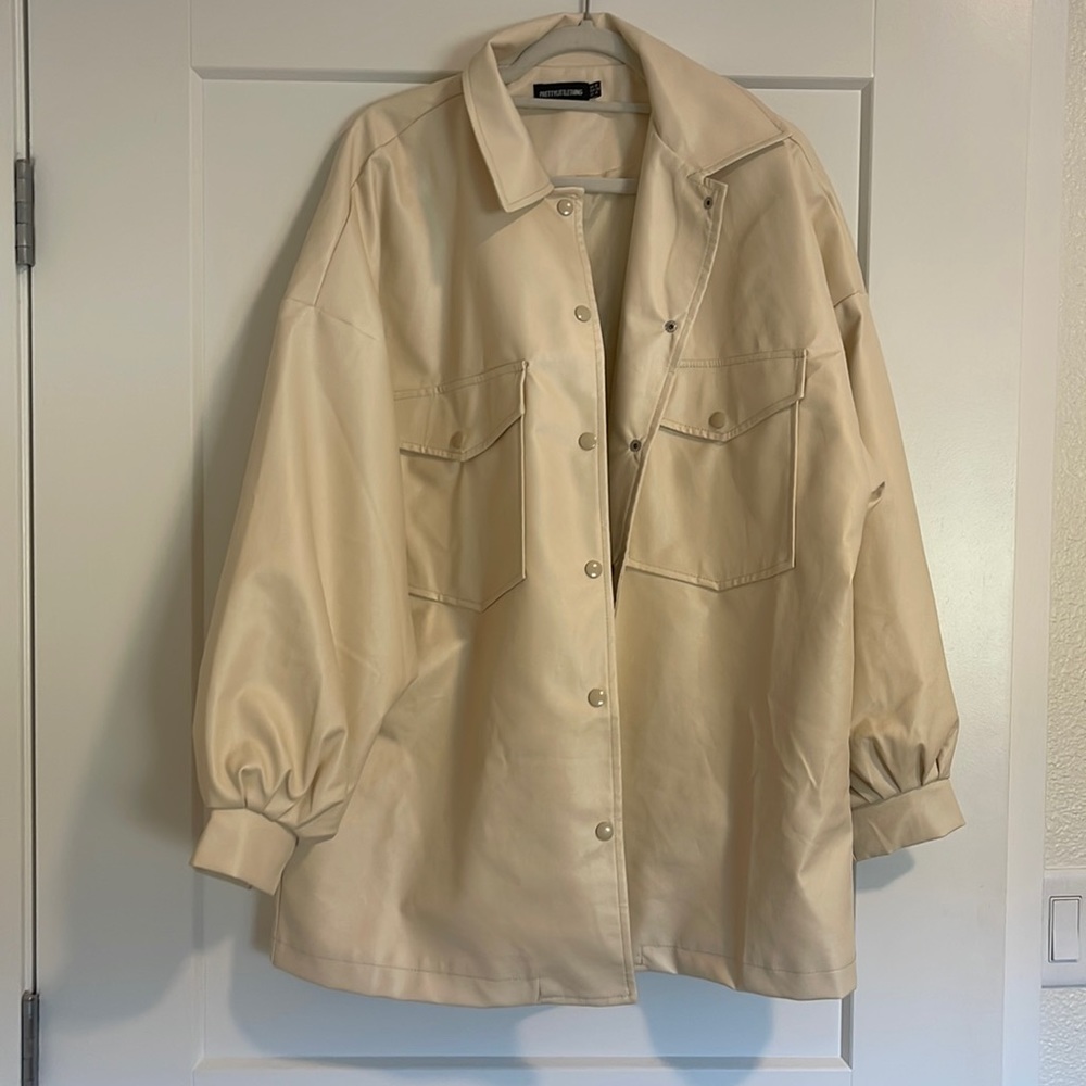 Faux leather jacket